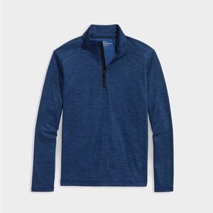 Vineyard Vines Sankaty Quarter-Zip 4XB in Blue